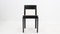 Italian Black Lacquered Wood & Vienna Straw Dining Chairs, 1970s, Set of 4 4