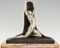 Trinque, Art Deco Bronze Sculpture, Nude With Drape, 1920s, Image 7