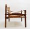 Fauteuil Sirocco en Palissandre & Cuir par Arne Norell, 1960s 8