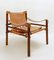 Fauteuil Sirocco en Palissandre & Cuir par Arne Norell, 1960s 1