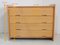 Small Solid Ash Chest of Drawers, 1970s 25