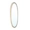 Oval Mirror with Brass Frame, 1950s 2