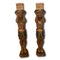 Polychrome Wood and Stucco Sculptures, Set of 2 1