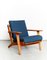 Danish GE 290 The Plank Lounge Chair by Hans J. Wegner for Getama, 1953 1