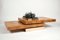 French Art Deco Geometric Burl Wood Coffee Table by Jean Claude Mahey, 1970s 5