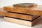 French Art Deco Geometric Burl Wood Coffee Table by Jean Claude Mahey, 1970s, Image 7