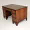 Antique Burr Walnut Desk with Leather Top 3