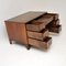 Antiker Schreibtisch aus Wurzel- & Nussholz mit Lederplatte 10