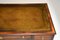 Antique Burr Walnut Desk with Leather Top 4