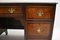 Antique Burr Walnut Desk with Leather Top 8