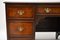 Antique Burr Walnut Desk with Leather Top 7