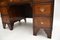 Antique Burr Walnut Desk with Leather Top 9