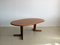 Round Teak Extendable Dining Table, 1960s 8