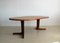 Round Teak Extendable Dining Table, 1960s, Image 4