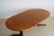 Round Teak Extendable Dining Table, 1960s 5