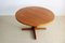 Round Teak Extendable Dining Table, 1960s 11