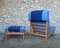 Danish Rag Lounge Chair & Ottoman by Bernt Petersen for Schiang, 1960s, Set of 2 4