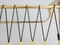 Mid-Century German Aluminum Wall Coat Rack with Mirror, 1950s, Set of 2, Image 11