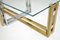 Vintage Brass, Chrome & Glass Coffee Table, 1970s, Image 11