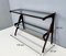 Mid-Century Ebonized Beech and Glass Console Table, 1950s 14