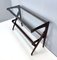 Mid-Century Ebonized Beech and Glass Console Table, 1950s 11