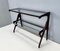 Mid-Century Ebonized Beech and Glass Console Table, 1950s, Image 1