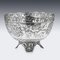 Antique Hong Kong Chinese Solid Silver Bowl from Wing Cheong, 1890s 13