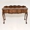 Queen Anne Style Burr Walnut Side or Serving Table, 1930s, Image 2