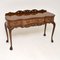 Queen Anne Style Burr Walnut Side or Serving Table, 1930s 1