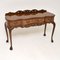 Queen Anne Style Burr Walnut Side or Serving Table, 1930s, Image 1