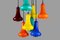 Italian Metal & Colored Glass Chandelier, 2000s, Image 2