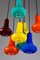 Italian Metal & Colored Glass Chandelier, 2000s, Image 4