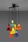 Lámpara de araña italiana de vidrio y metal, años 2000, Imagen 1
