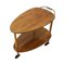 Vintage Walnut Serving Cart, 1950s 4