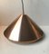 Lámpara colgante danesa vintage de cobre de Fog & Morup, años 70, Imagen 4