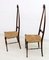 Italian Highbacked Dining Chairs from Pozzi & Verga, 1950s, Set of 2 2