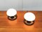 Lampade da tavolo vintage in marmo e vetro di Optelma, Svizzera, set di 2, Immagine 5