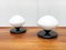 Lampade da tavolo vintage in marmo e vetro di Optelma, Svizzera, set di 2, Immagine 1