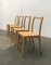 Vintage Esszimmerstühle aus Holz von Sirch, Bitzer, 4er Set 10