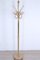 Brass Coat Rack with Marble Base, 1960s 4