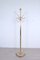 Brass Coat Rack with Marble Base, 1960s 1