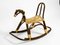 Italian Bamboo and Rattan Rocking Horse Attributed to Franco Albini, 1960s 19