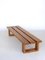 Banc Mid-Century en Pin Massif par Ate van Apeldoorn pour Houtwerk Hattem, 1970s 8