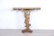 Carved Wooden Console Table with Marble Top, 1950s 16