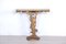 Carved Wooden Console Table with Marble Top, 1950s, Image 16