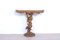 Carved Wooden Console Table with Marble Top, 1950s, Image 2