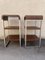 Stainless Steel and Rosewood Shelves, 1970s, Set of 2, Image 1