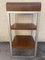 Stainless Steel and Rosewood Shelves, 1970s, Set of 2, Image 6