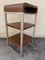 Stainless Steel and Rosewood Shelves, 1970s, Set of 2, Image 5