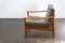 Sedia in teak e velluto di Goldfeder, anni '60, Immagine 3
